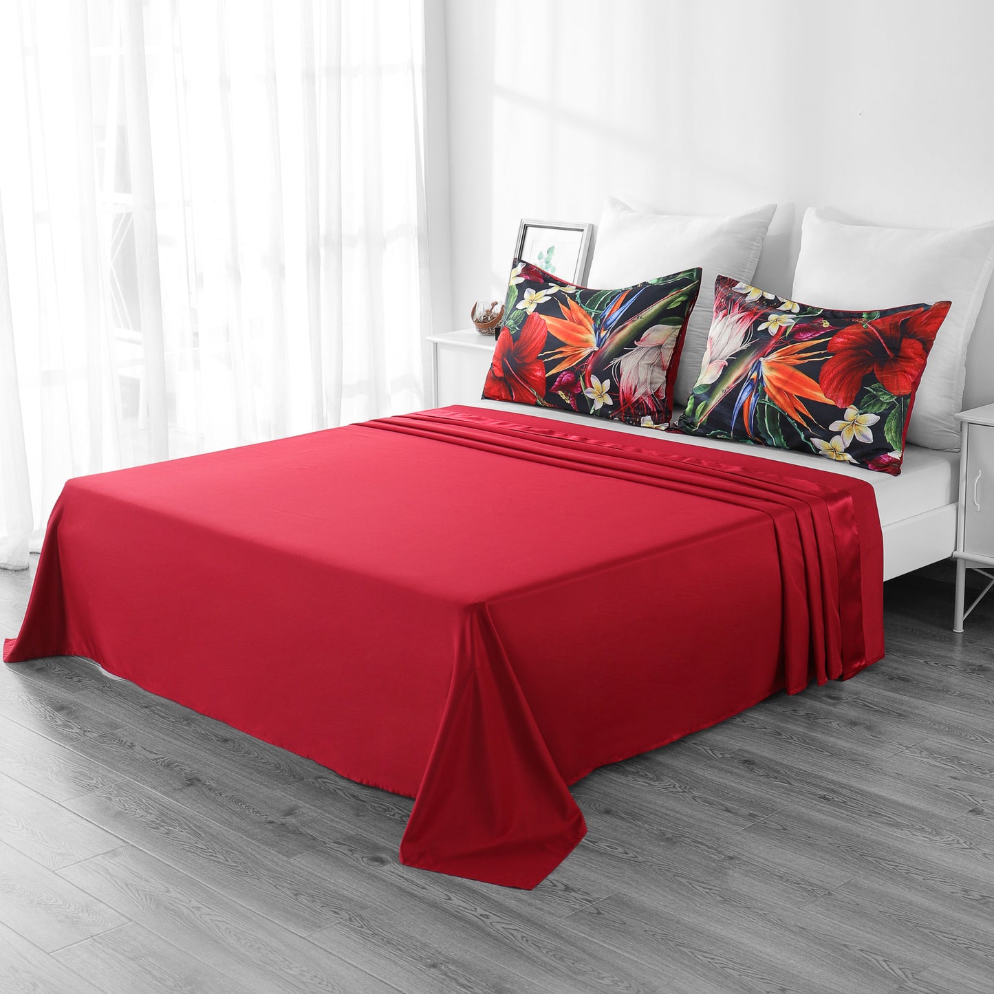 Duvet cover luxury-Red Rose