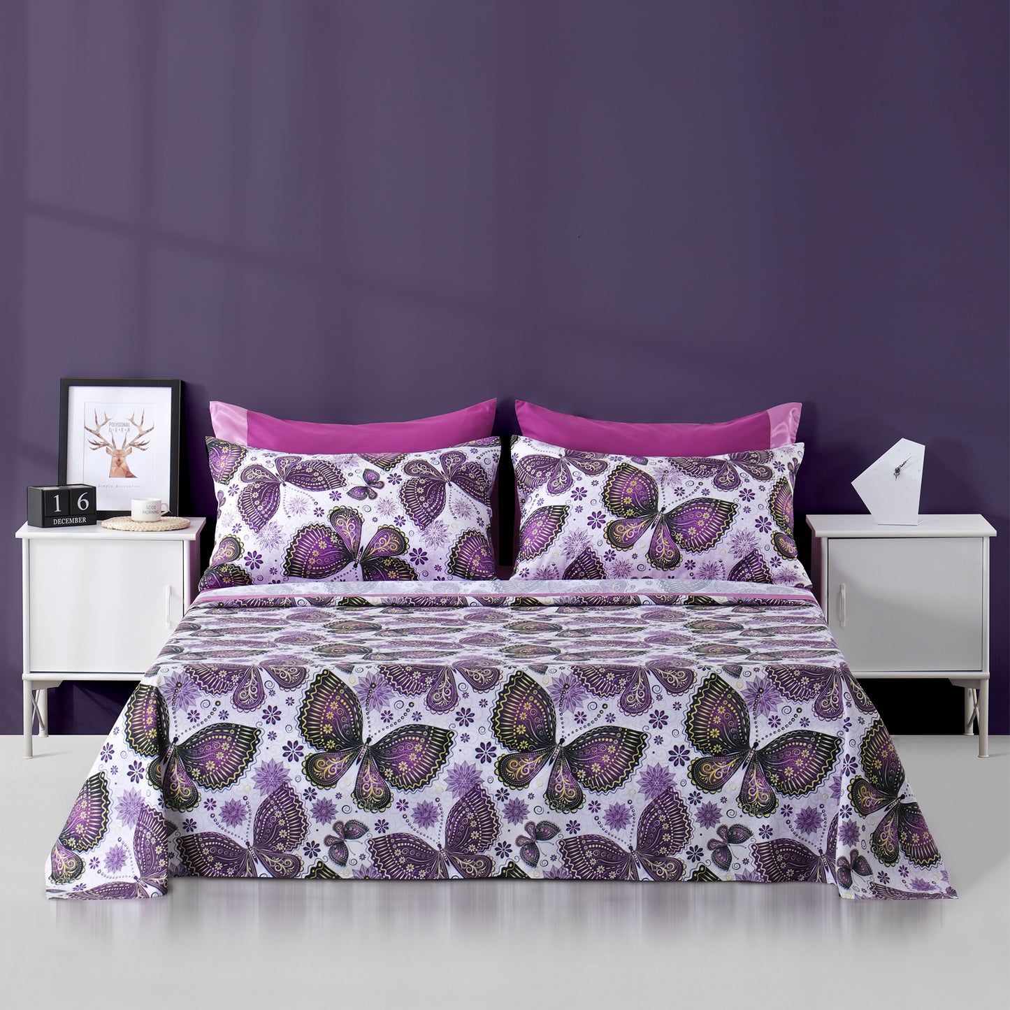 6 Piece Bed Sheet set-Butterfly