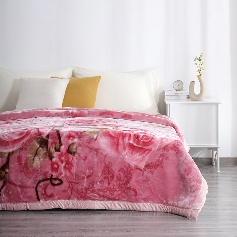 Pink Rose Blankets