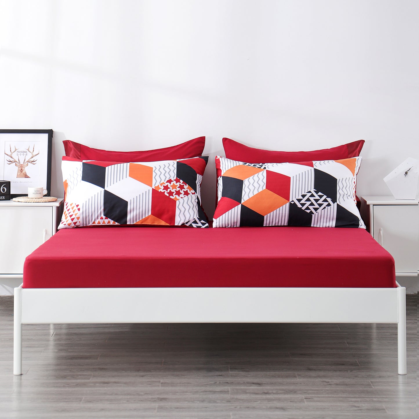 6 Piece Bed Sheet set.-CUBE