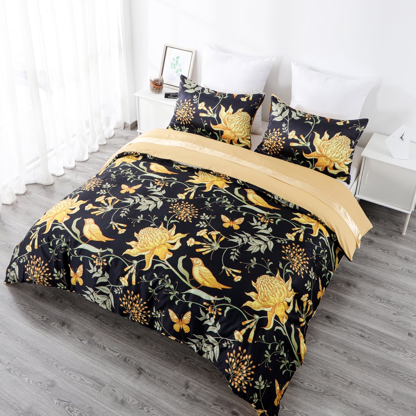 Duvet cover luxury-black