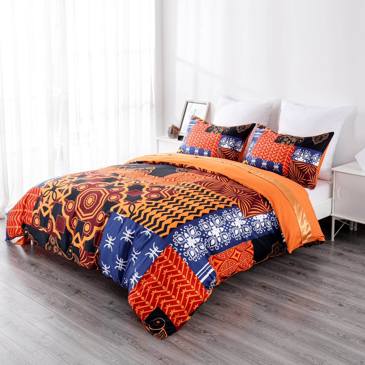 Duvet cover luxury-orange.