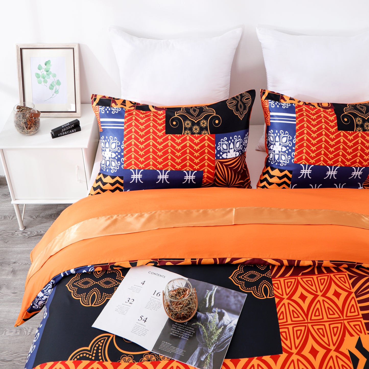 Duvet cover luxury-orange.