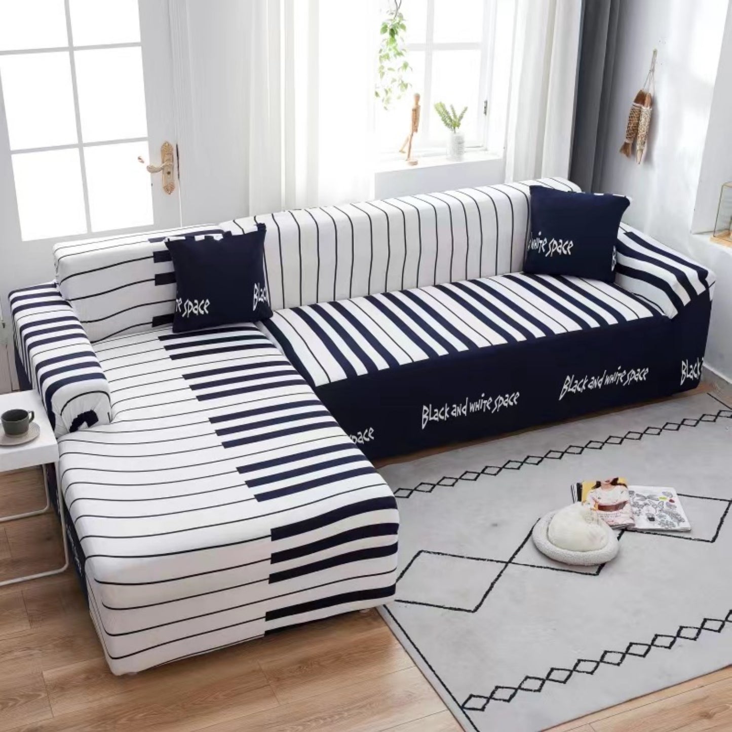 Piano Print Sofa Slip Cover