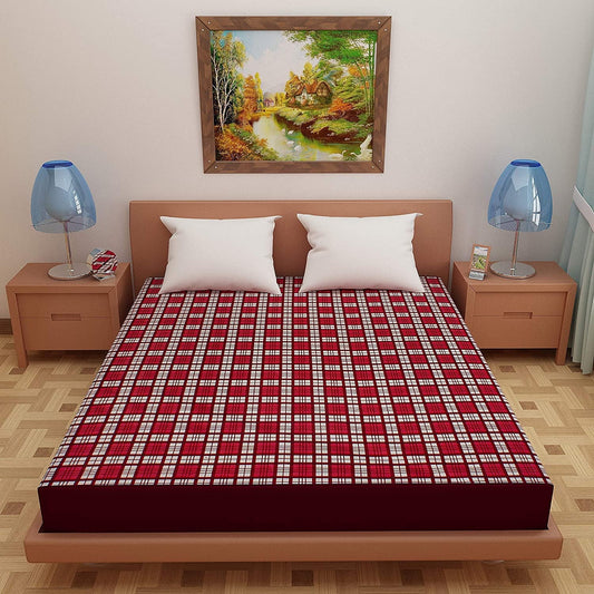 Mattress protector-PRINTED RED