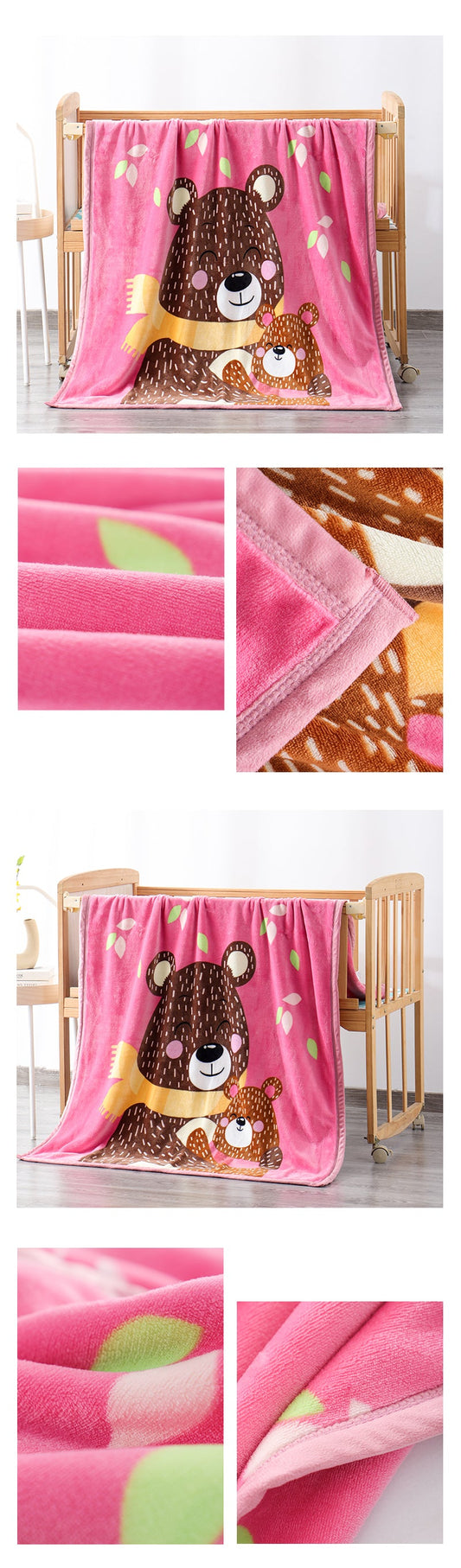 Pink Panda Throw.